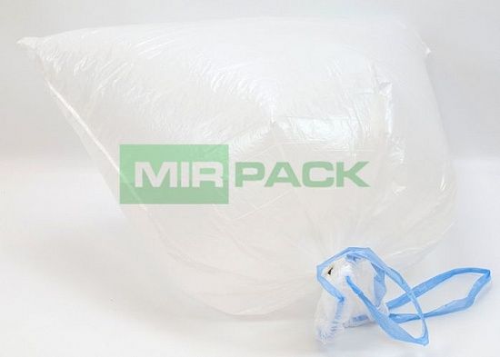 Мешки для мусора с завязками 120 л. 15 мкм, 10 шт. ПНД, 85х80 см, белые - Вид 4