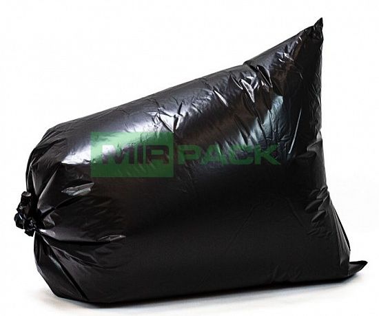 Мешки для мусора 120 л, 120 мкм, ПВД, в пачках 100 шт. черные, - 2х слойные - Вид 5